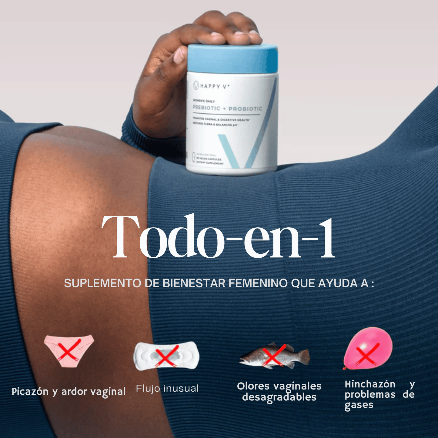 Happy V – Probiótico Íntimo para Mujer