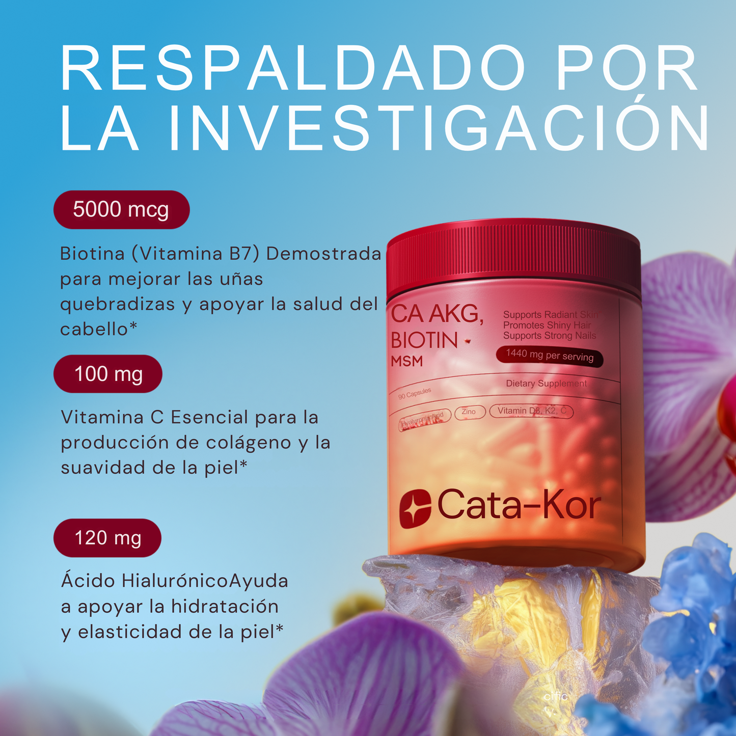 Cata-Kor Suplemento Piel, Cabello y Uñas